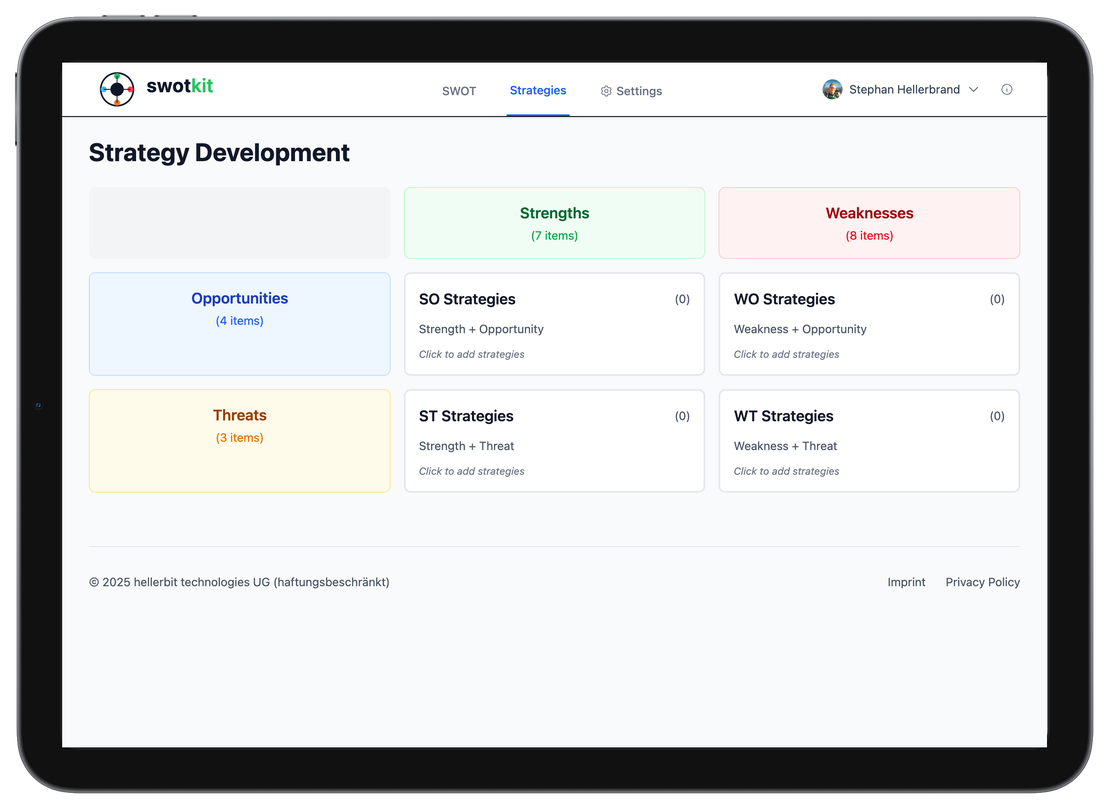 swotkit – Strategie-Analyse App